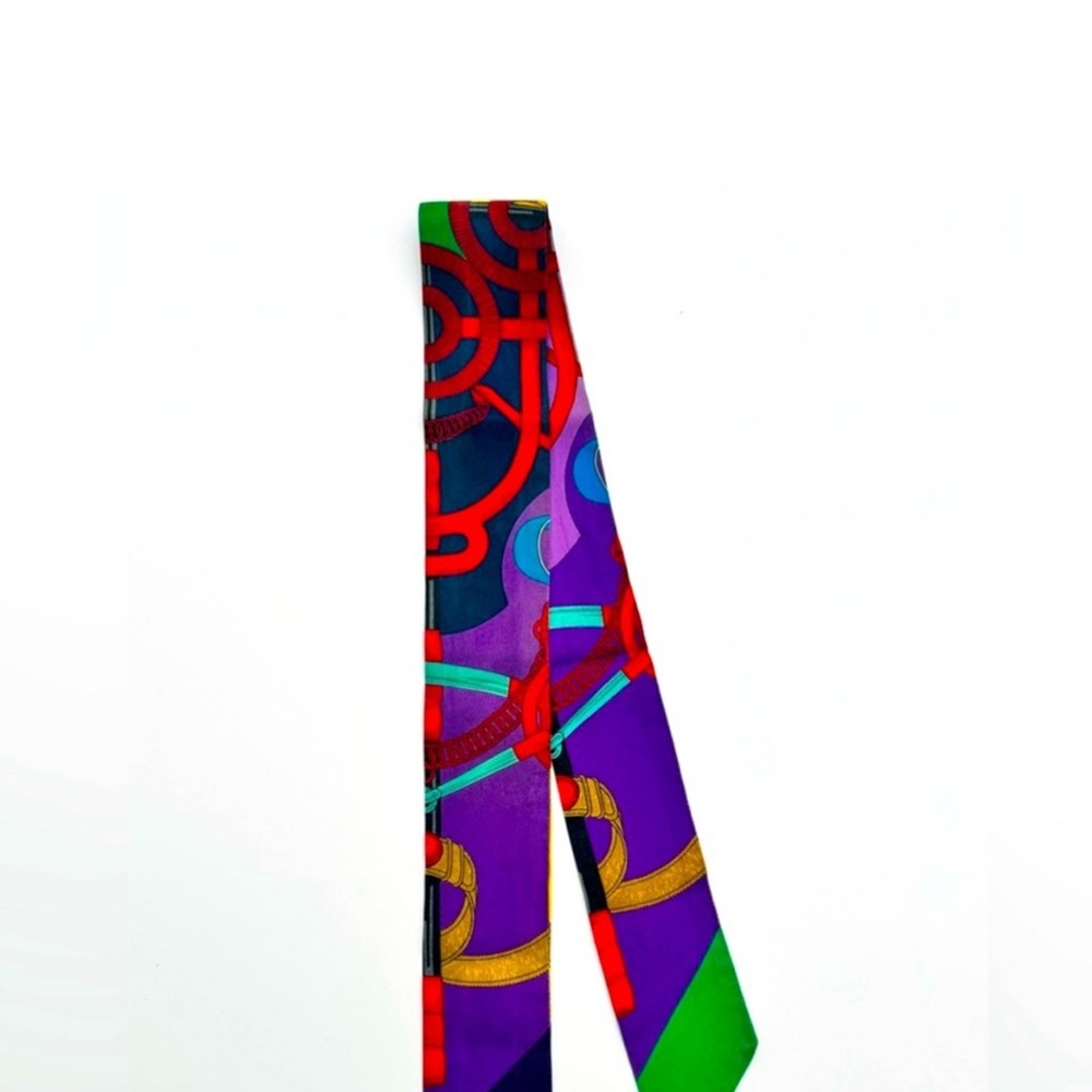 Preloved HERMES  Multicolor Twilly Scarf - Picture 2 of 11